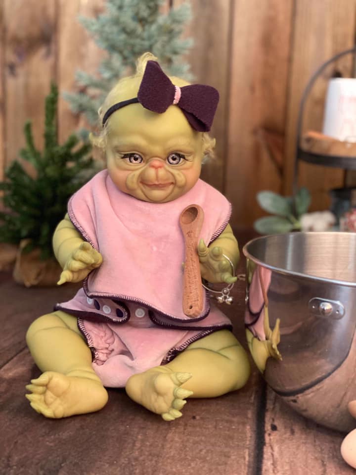 Blank Vinyl Doll Kits Tagged baby grinch Enchanted Kreature Kits